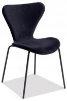 Стул Jacobsen SOFT (mod DC 103)  металл/флок, 59x45.5x84.5, черный (поставляется по 4 шт) фото Стул Jacobsen SOFT (mod DC 103)  металл/флок, 59x45.5x84.5, черный (поставляется по 4 шт). Фото №1