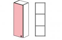 Шкаф навесной узкий высокий Силуэт фото Шкаф навесной узкий высокий Силуэт. Фото №1