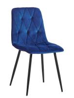 Стул C-1333 синий UF910-19/матовый черный Стул C-1333 синий UF910-19/матовый черный
