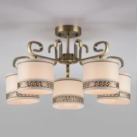 Потолочная люстра Eurosvet Frangia 60086/5 античная бронза. Фото №1