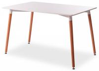 Стол JOHN (mod. T1001) МДФ/дерево, 80 х 120 х 75 см , White (Белый) / Natural (натуральный) фото Стол JOHN (mod. T1001) МДФ/дерево, 80 х 120 х 75 см , White (Белый) / Natural (натуральный). Фото №1