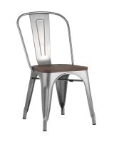 Стул TOLIX WOOD серебристый матовый фото Стул TOLIX WOOD серебристый матовый. Фото №1