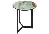 Стол стеклянный Роб D-450 мрамор голубой Стол стеклянный Роб D-450 мрамор голубой