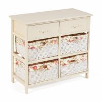 Комод с 2 ящиками Secret De Maison BANC ( mod. 4312) (butter white (слоновая кость), ткань -розочки) фото Комод с 2 ящиками Secret De Maison BANC ( mod. 4312) (butter white (слоновая кость), ткань -розочки)
