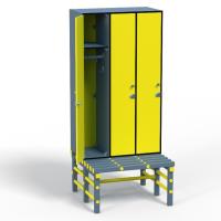 Шкаф 3:1 + скамья–подставка ПВХ