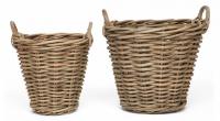 Корзина Secret De Maison Atala(набор из 2 штук) натуральный ротанг, 46*46*43 / 58*58*51, Натуральный Кубу / Natural Kubu