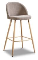 Барный стул 373B бежевый/дерево