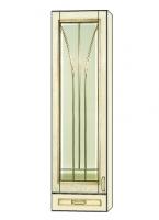Шкаф настенный Злата ЗТ-4040/МВ (-01). Фото №1