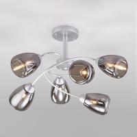 Потолочная люстра Eurosvet Noemi 30168/6 матовое серебро фото Потолочная люстра Eurosvet Noemi 30168/6 матовое серебро. Фото №1