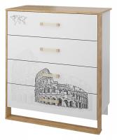 Сити СТЛ.336.04 Комод Бело-серый/Дуб небраска фото Сити СТЛ.336.04 Комод Бело-серый/Дуб небраска