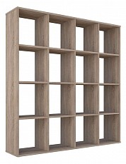 Стеллаж Polini Home Smart, древесина коричневая светлая дуб. Фото