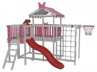 Комплекс игровой ДК5Р, розовый, серый фото Комплекс игровой ДК5Р, розовый, серый. Фото №1