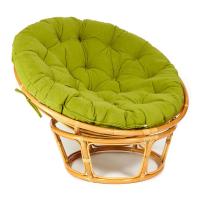 Кресло из ротанга Папасан (Papasan 23/01) + Подушка (Honey (мёд),флок олива) фото Кресло из ротанга Папасан (Papasan 23/01) + Подушка (Honey (мёд),флок олива)