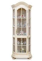 Шкаф с витриной (угловой) Ноктюрн ГМ 5268 С (зеркало)