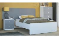 Кровать на каркасе Силуэт (1200 х 2000) белый