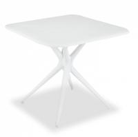 Стол KNORR (mod. TT73) пластик, 83х83х76 см, белый фото Стол KNORR (mod. TT73) пластик, 83х83х76 см, белый. Фото №1