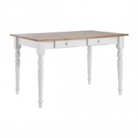 Стол обеденный "Ноа" 105x80 (белый воск УКВ/мед)