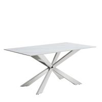 Стол T088 (160) камень белый матовый Calacata. Фото №1