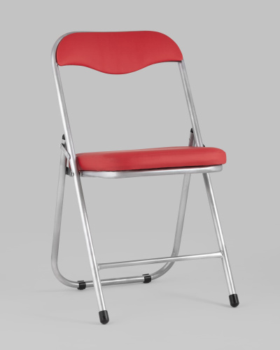 Стул складной ДЖОН металлик, красный. Фото №3