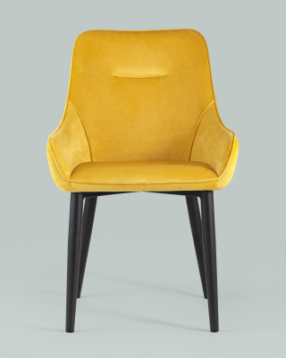 Стул Диана велюр оранжевый фото Стул Диана велюр оранжевый. Фото №5