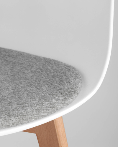 Стул полубарный Меган велюр пыльно-синий. Фото №10