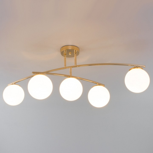 Потолочная люстра Eurosvet Bronx 30170/5 золото. Фото №1