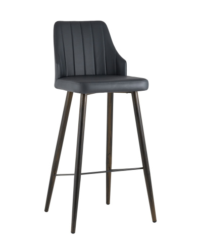 Стул барный Коналл экокожа антрацит. Фото №2
