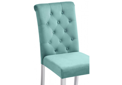 Стул деревянный Amelia white / fabric tiffany фото Стул деревянный Amelia white / fabric tiffany. Фото №5