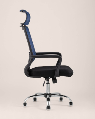 Кресло офисное TopChairs Style голубое. Фото №5