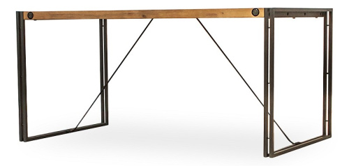 Стол обеденный Secret De Maison CITY ( mod. CTY D04-160 ) металл/дерево акация, 160х90х76см, коричневый дым (smoke brown B034). Фото №1