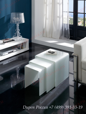 Набор из трех столиков DUPEN ND-01 белый. Фото №4