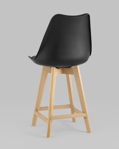 Стул полубарный FRANKFURT черный. Фото №7