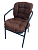 Кресло BISTRO с коричневой подушкой