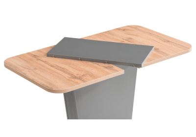 Стол деревянный Лурвин дуб вотан / графит. Фото