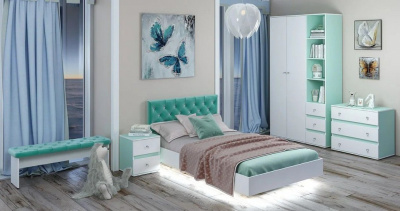 Шкаф платяной Тифани,белый. Фото