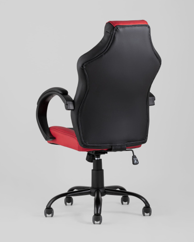 Кресло игровое TopChairs Racer Midi черно-красное. Фото №7