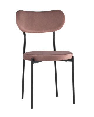 Стул Барбара велюр пыльно-розовый. Фото