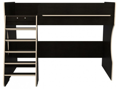 Кровать-чердак Р432 Капризун 1, древесина коричневая светлая дуб. Фото