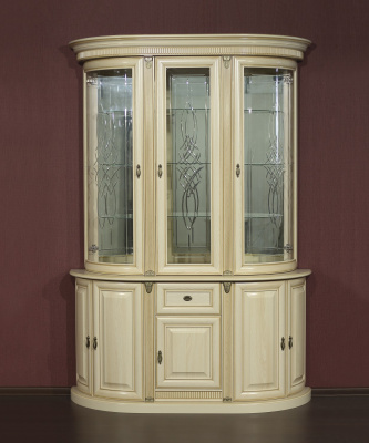 Комод пятидверный к витрине трехдверной Милан 23. Фото