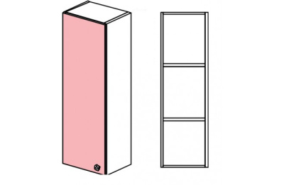Шкаф навесной узкий высокий Силуэт фото Шкаф навесной узкий высокий Силуэт. Фото №2