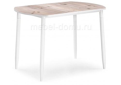 Стол деревянный раскладной Гуанг бискайская сосна / белый. Фото №1