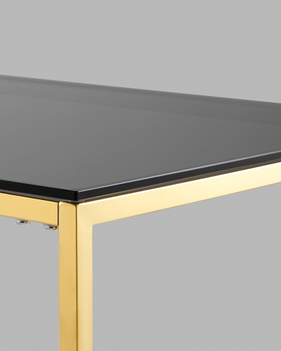 Журнальный стол 120*60 ТАУН золото стекло smoke. Фото №6