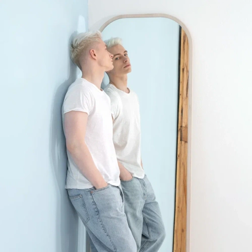 Зеркало Сканди Жемчужно-белый. Фото №6