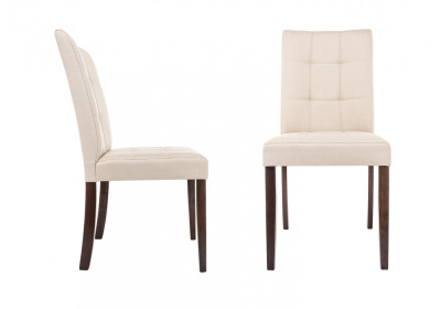 Стул деревянный Madina dark walnut / fabric cream. Фото №2