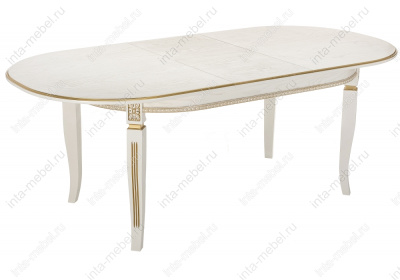 Стол деревянный Aviano молочный с патиной. Фото №3