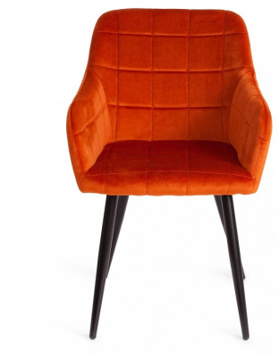 Кресло BEATA (mod. 8266) металл/ткань, 56х60х82 см, рыжий/черный, G062-24 (поставляется по 2 шт). Фото №2