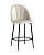 Стул полубарный Логан велюр бежевый