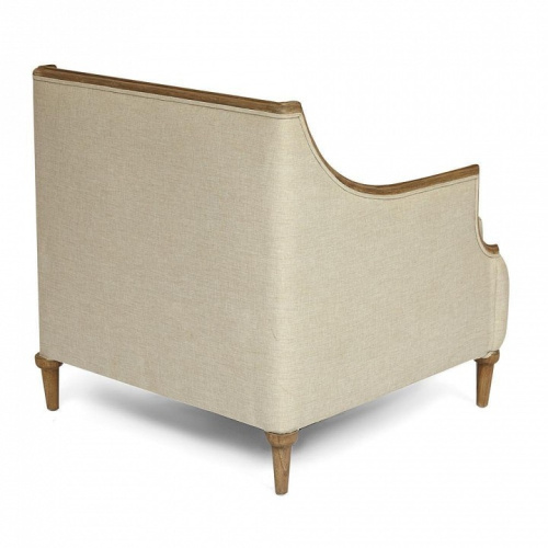 Кресло Secret De Maison ATILA ( mod. CHA 19-27A ) красное дерево, 80х80х82см, античный дуб, ткань кремовая. Фото №2