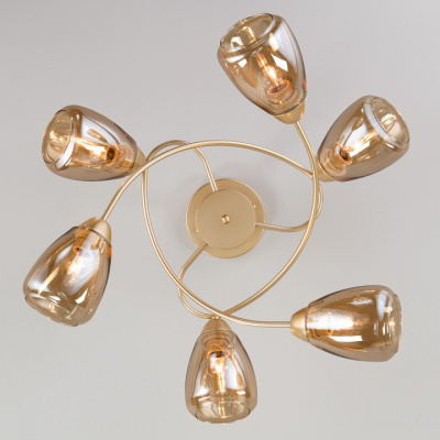 Потолочная люстра Eurosvet Noemi 30168/6 матовое золото. Фото №2