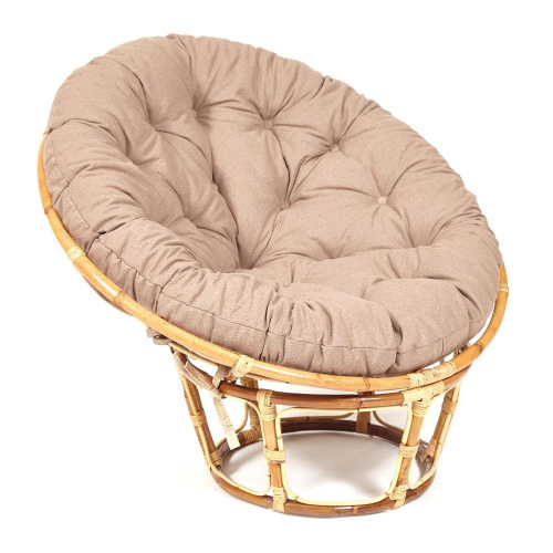 Кресло из ротанга Папасан Эко Скин (Papasan Eco Skin 23/01) + Подушка(Natural (натуральный). Фото №1